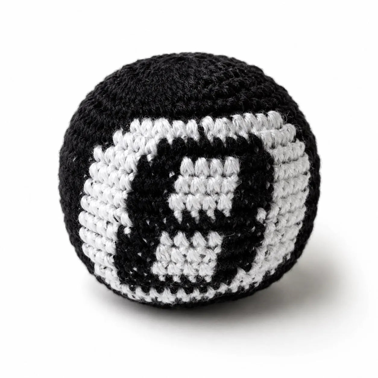 Hand Knit Multicolor Hacky Sack Foot Bag Stress Ball Crochet Bocce Ball - Guatemala