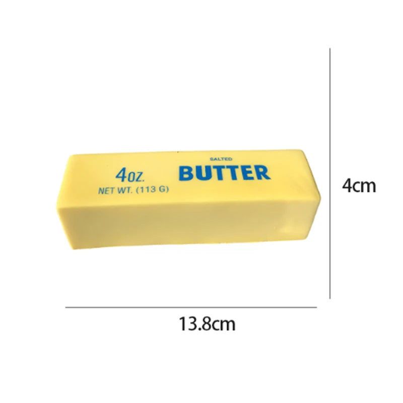 Slow Rebound Cute Butter Squeeze Stress Ball New Upgraded Realistic Butter Stick Soft Squeeze Decompression Decor for Adults Kid