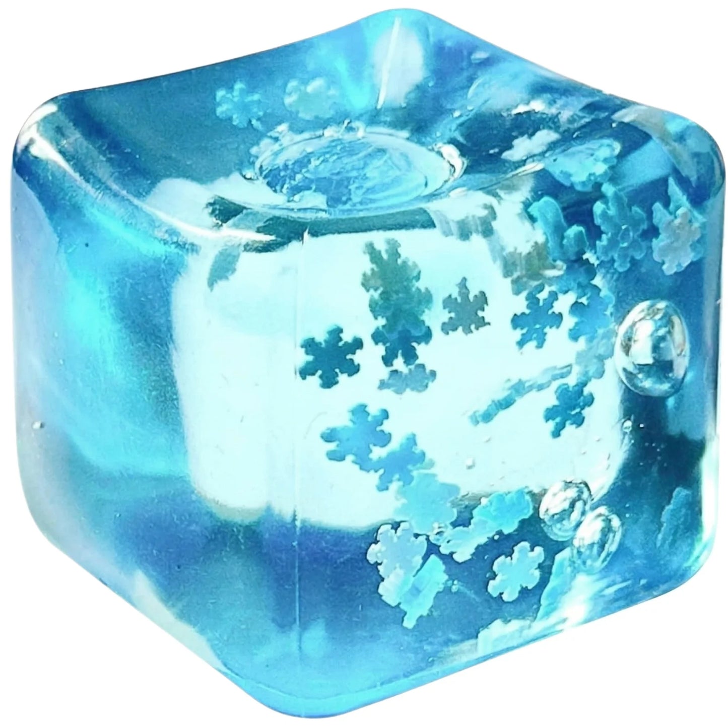 Squishy Snowflake Ice Cubes Slow Rising Sensory Fidget Toy Soft Ice Cubes Stress Relief Squeeze Toy Hand Exercise Calming Tool