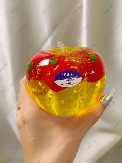 Big Apple Stress Ball Apple Fidget Toys Non-Bounce Squeeze Ball ASMR Sensory Toys for Kids & Adults Anti-Stress Festival Gifts