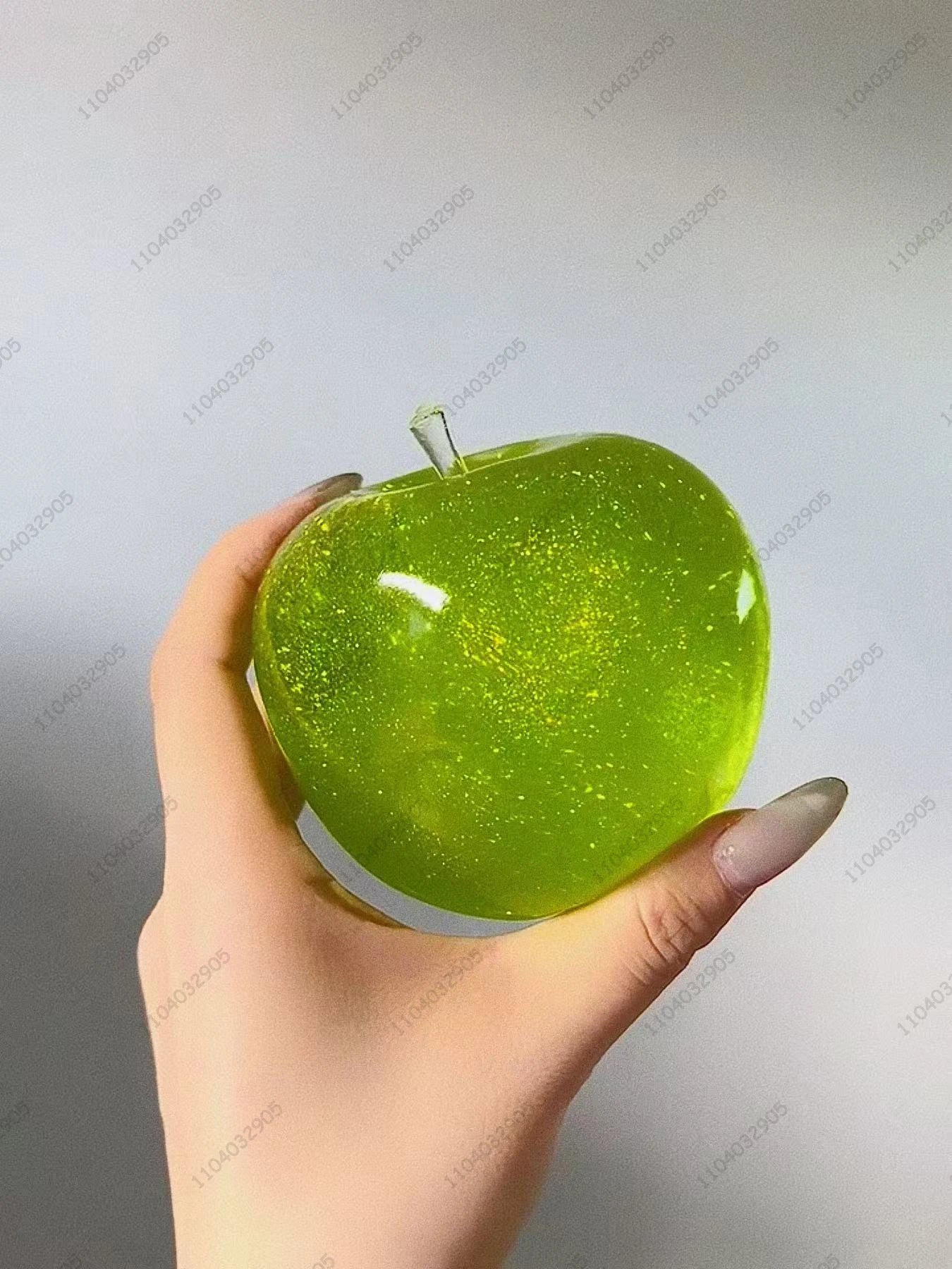 Big Apple Stress Ball Apple Fidget Toys Non-Bounce Squeeze Ball ASMR Sensory Toys for Kids & Adults Anti-Stress Festival Gifts