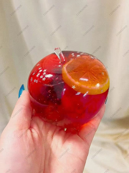 Big Apple Stress Ball Apple Fidget Toys Non-Bounce Squeeze Ball ASMR Sensory Toys for Kids & Adults Anti-Stress Festival Gifts