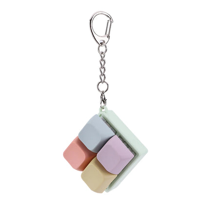 4 Keys Keyboard Keycaps Finger Keyboard Fidget S Press Stress Relief DIY Keycaps Keychain Finger Keyboard Caps Fidget