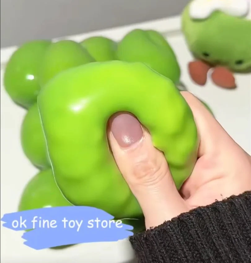 Mango Stress Ball Squishy Color-Changing Mango Squeeze Ball ASMR Sensory ADHD anti Stress Relief Fidget Toys for Kids & Adults